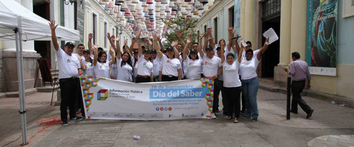 EL INSTITUTO DE ACCESO A LA INFORMACIÓN PÚBLICA DE HONDURAS CONMEMORA EL DÍA INTERNACIONAL DEL DERECHO DE ACCESO A LA INFORMACIÓN O ¨EL DÍA DEL SABER¨