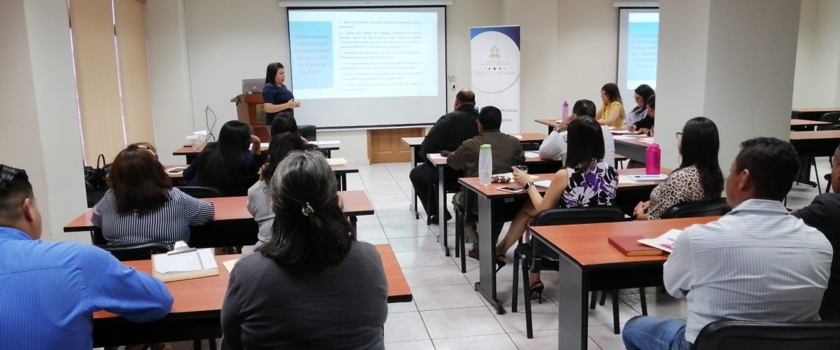 Personal del IAIP participa en el Taller Derechos Humanos y Herramientas para Prevenir la Discriminación