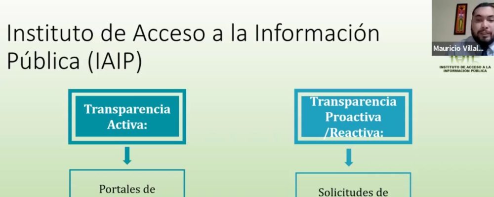 El IAIP participa en el taller: «El Acuerdo de Escazú, una herramienta para la democracia, hacia la sostenibilidad y la justicia ambiental»