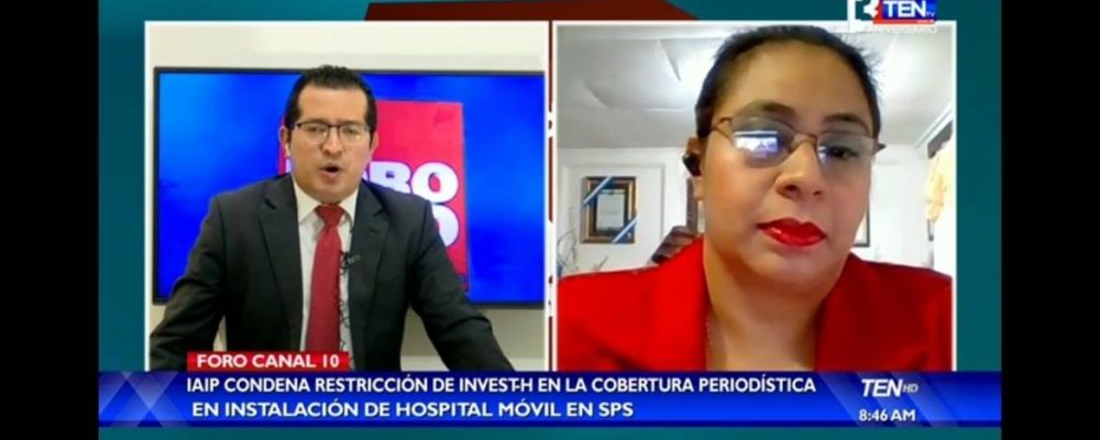 Instalación de los Hospitales Móviles debe ser de total acceso a la información para la prensa señala el IAIP