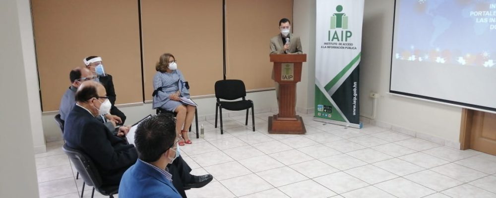 IAIP presenta Informe de Verificación de la Información de Oficio en los Portales de Transparencia de las Instituciones Obligadas en el marco de la Emergencia por el COVID-19