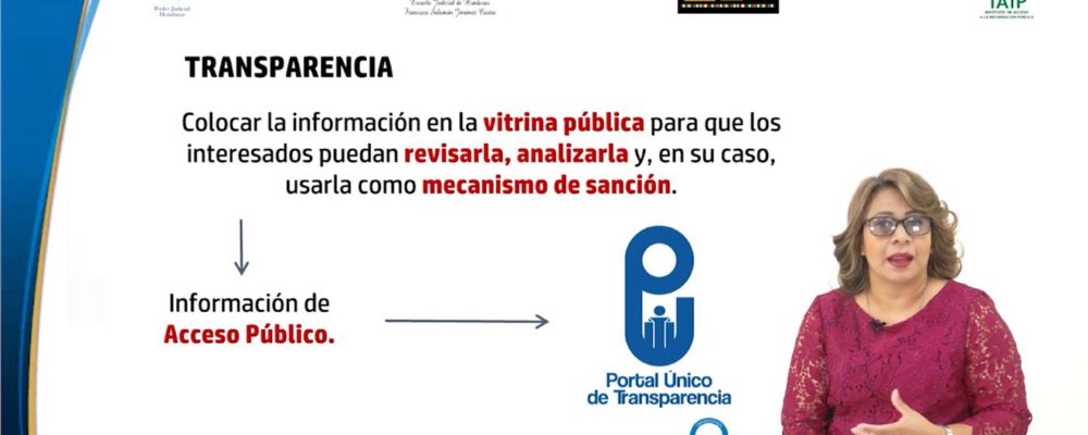 El IAIP instruye sobre Derecho de Acceso a la Información a Servidores Públicos del Poder Judicial en el marco «Curso Virtual de Justicia Abierta»