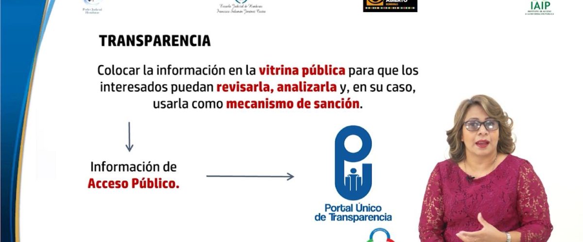 El IAIP instruye sobre Derecho de Acceso a la Información a Servidores Públicos del Poder Judicial en el marco «Curso Virtual de Justicia Abierta»