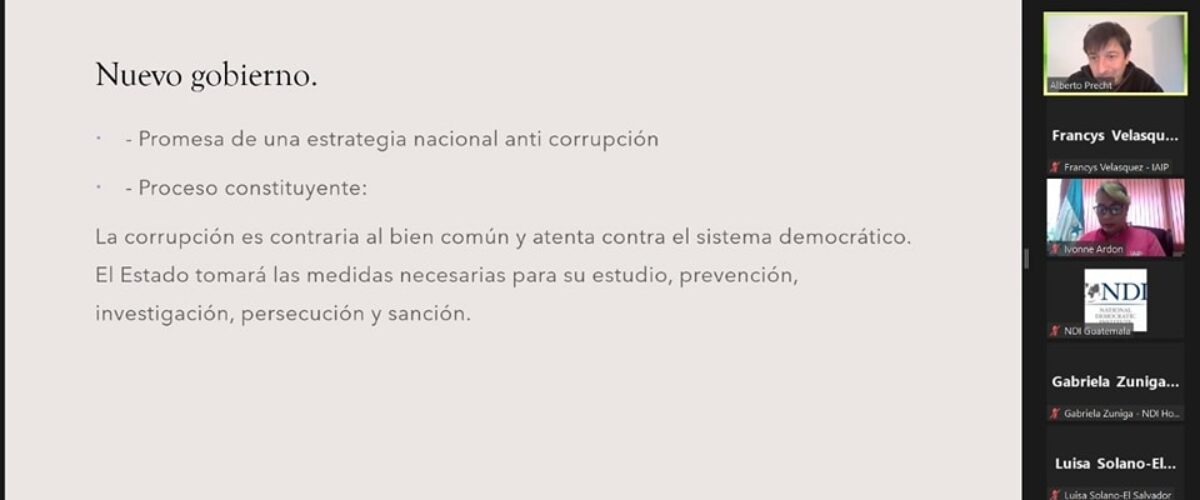 La Comisionada Ivonne Ardón participó en la Cuarta Reunión Red Regional de Transparencia y Anticorrupción