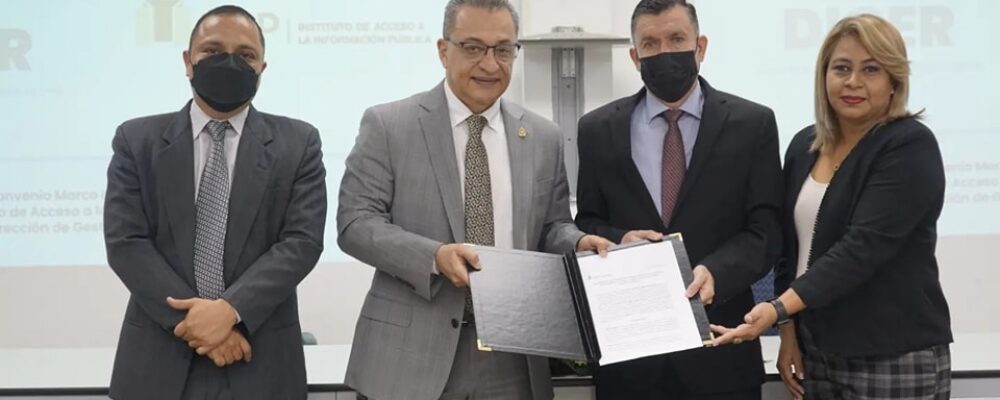 El IAIP y La DIGER firman Convenio Marco de Cooperación